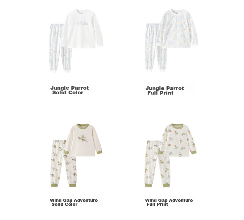 YEEHOO Children's Home Wear, Boys And Girls Underwear Set, Comfortable Pajamas, All-Season Style 36