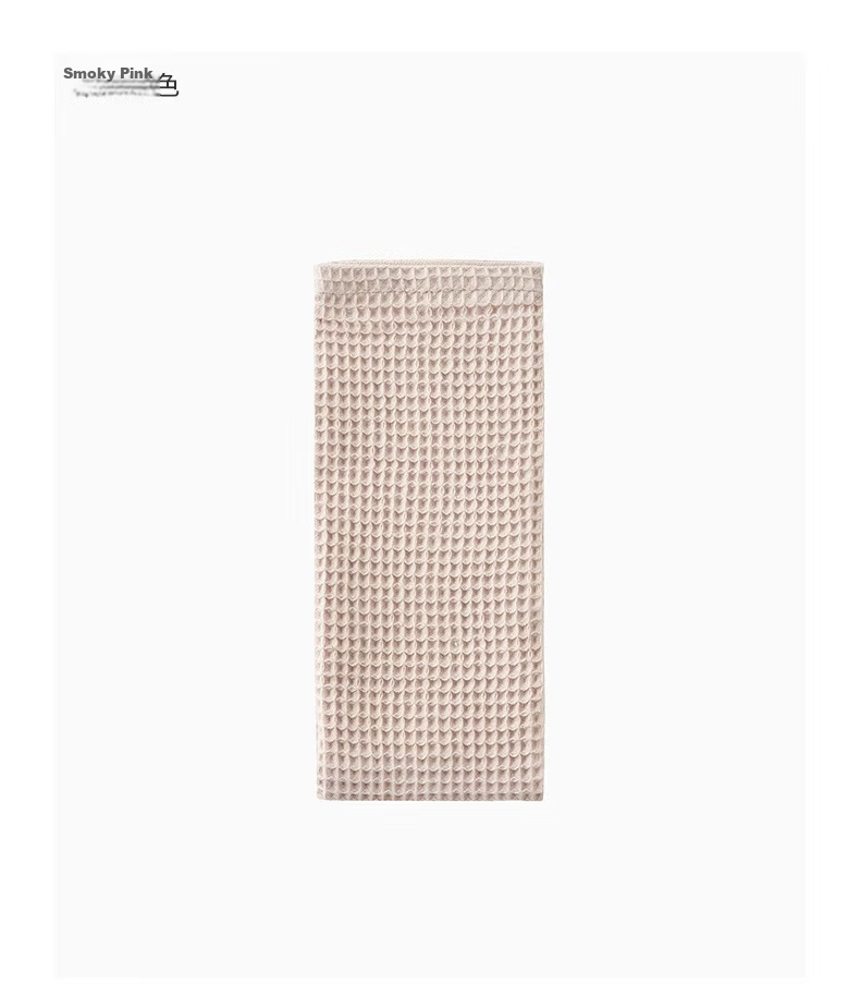 MUJI Cotton Honeycomb Texture Face Towel, Thin Long Pure Cotton Face Washing Towel for Face And Bath, Charcoal Gray, 34x85cm 3