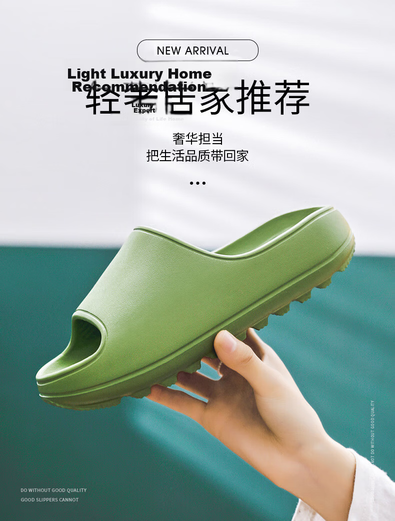 GUOLUOFEI Plus Size Cushioned EVA Slippers for Women Summer Shower Thick Sole Men's Black Size 40-41 1