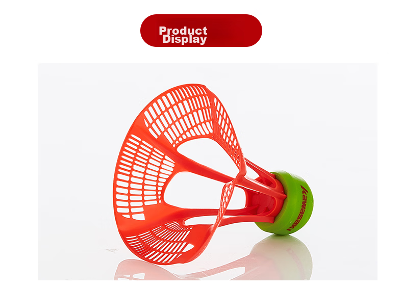 KAWASAKI Outdoor Durable Windproof Plastic Badminton Shuttlecocks Set of 3 9