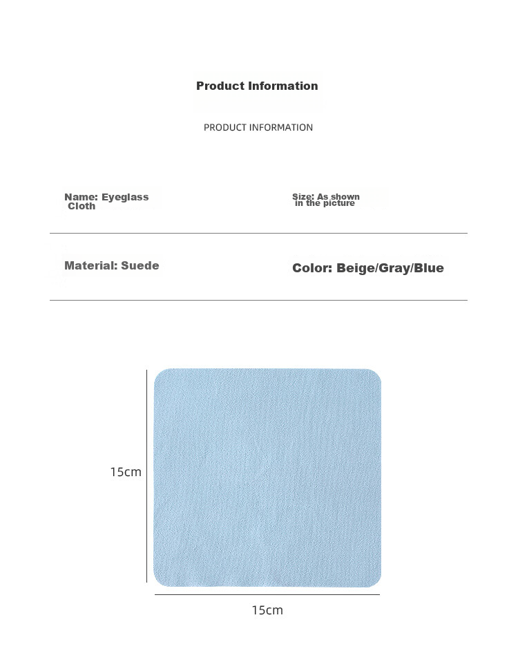 FESETE Professional Microfiber Eyeglass Cleaning Cloths, Suede Lens Wipes for Glasses and Screens, 10-Pack 9
