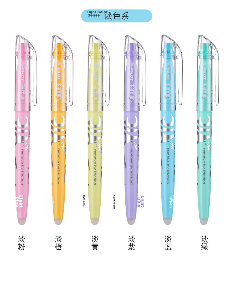 PILOT Erasable Highlighter, Natural Color Series, Colored Frixion Marker, Fluorescent Pen, Highlighting Pen, Student Marking Pen, Stationery, SW-FL Slanted Tip, Blue, Single Pe 18