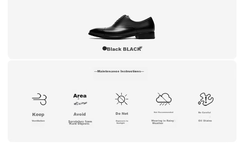 Goldlion Autumn Refresh Men's Business Leather Shoes Luxury High-end Fashion Oxford Shoes G563430765AAA Black Size 41 10