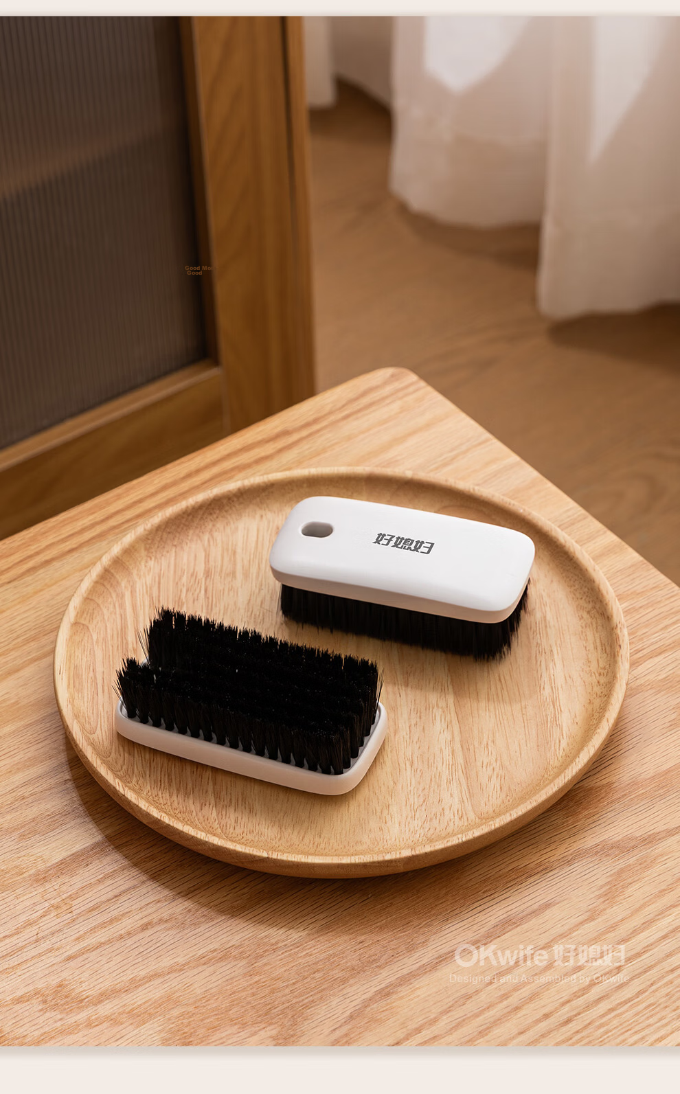 Good Wife Multi-Functional Flat Handheld Cleaning Brush Shoe and Laundry Brush for Home Bathroom Stain Removal - 1 Piece 17