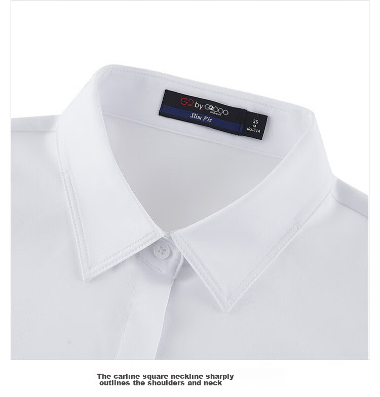 G2000 Women's 2026 Spring Summer Long Sleeve Shirt [Wrinkle-Free Quick-Dry / Comfortable Stretch / With Ribbon / Same Style as Mall] 32