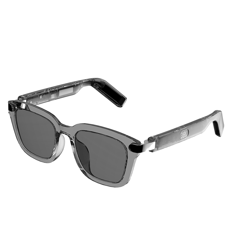 JBL Soundgear Frames Wireless Bluetooth Smart Audio Glasses Open-Ear Earphones Birthday Gift Recommendation Square Frame Phantom Black