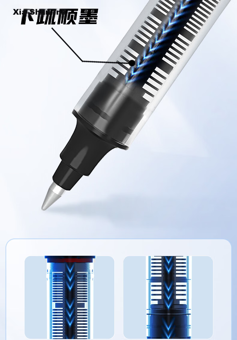 Snowhite [Best-Selling Product] Gel Pen 0.5mm Quick-Drying Rollerball Pen with Bullet Tip for Students, Exams, And Office Use, Black Ink, 30 Pcs PVR-155 4