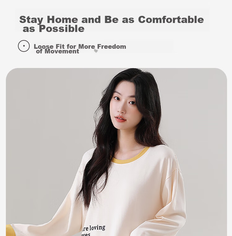 Miiow Women's 100% Cotton Long Sleeve Solid Color Sleepwear with Chest Pad Simple Loose Nightdress Homewear Blue 2XL 18