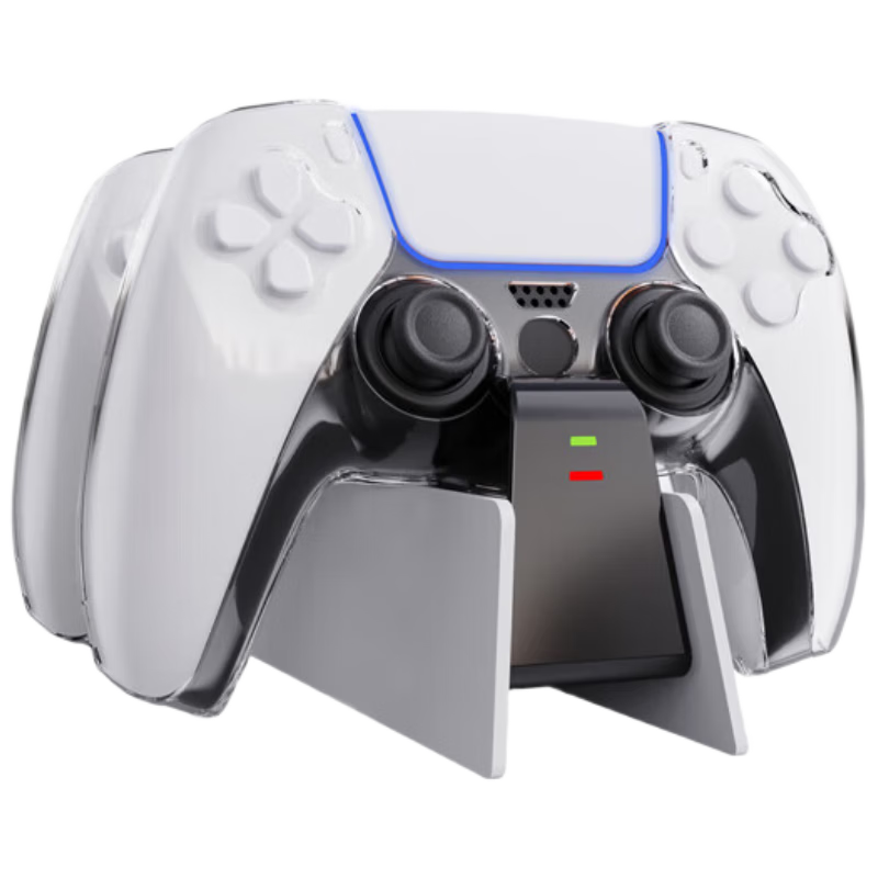 Liangzhi PS5 Wireless Controller Charging Dock Stand Dual Charger for PlayStation 5 Gamepad Black and White L652