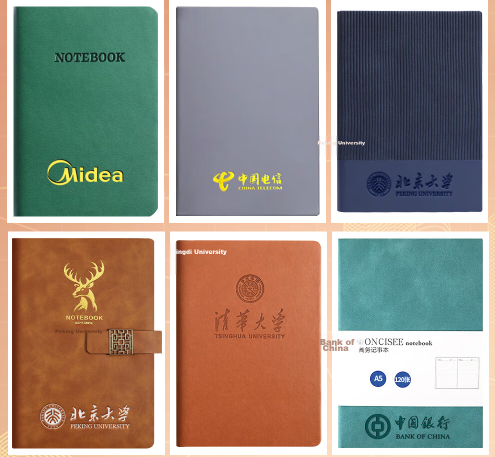 Jiaranheng Business Skin-Feel Sheepskin Notebook A5 Soft Leather Cover Journal Notebook Stationery High-Quality Work Diary Meeting Record Book Customizable Sky Blue 2
