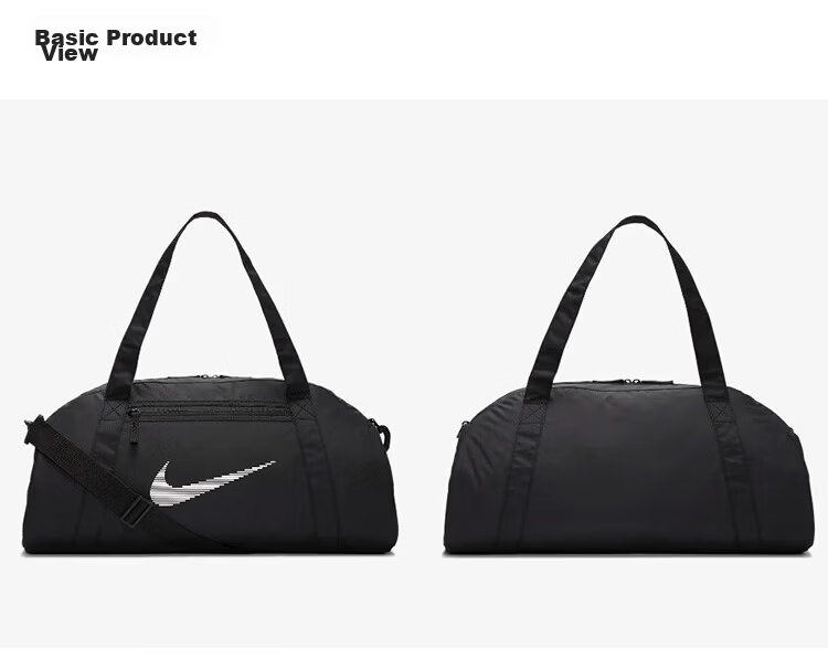 NIKE Unisex Training Bag Travel Shoulder Bag Luggage Barrel Bag Casual Bag DR6974-010 Black 3