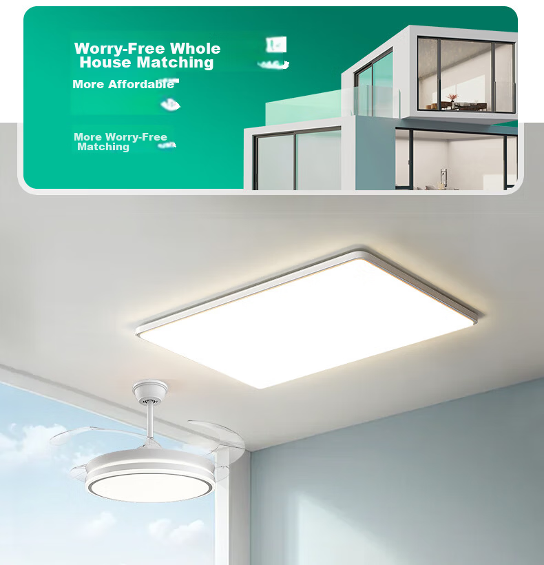 MICOE Full-Spectrum Eye-Protecting Ceiling Light for Living Room, Dining Room And Bedroom, Simple And Elegant Zhongshan Lighting Moon Series 16