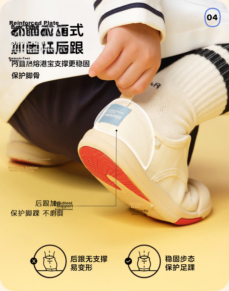 TOPSTAR Kids Canvas Shoes 26 Spring New Girls Kindergarten Indoor Shoes Boys White Soft Sole Sneakers Beige 27 10