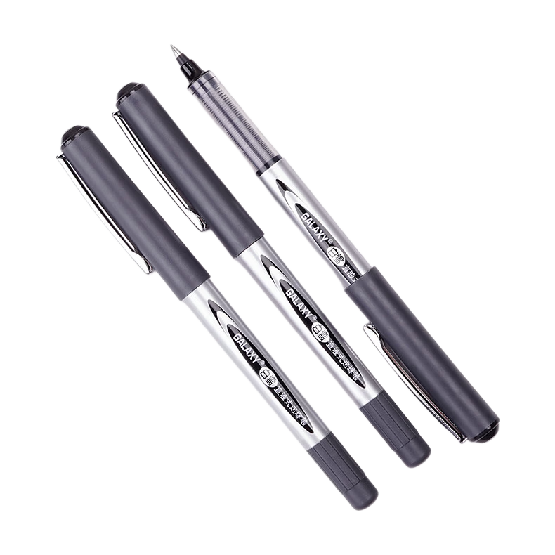 Snowhite Back-to-School Essential 0.5mm Liquid Ink Rollerball Pen Bullet Tip Black Gel Pen Business Signature Pen Student Office Supplies Black 12pcs/Box PVR-155