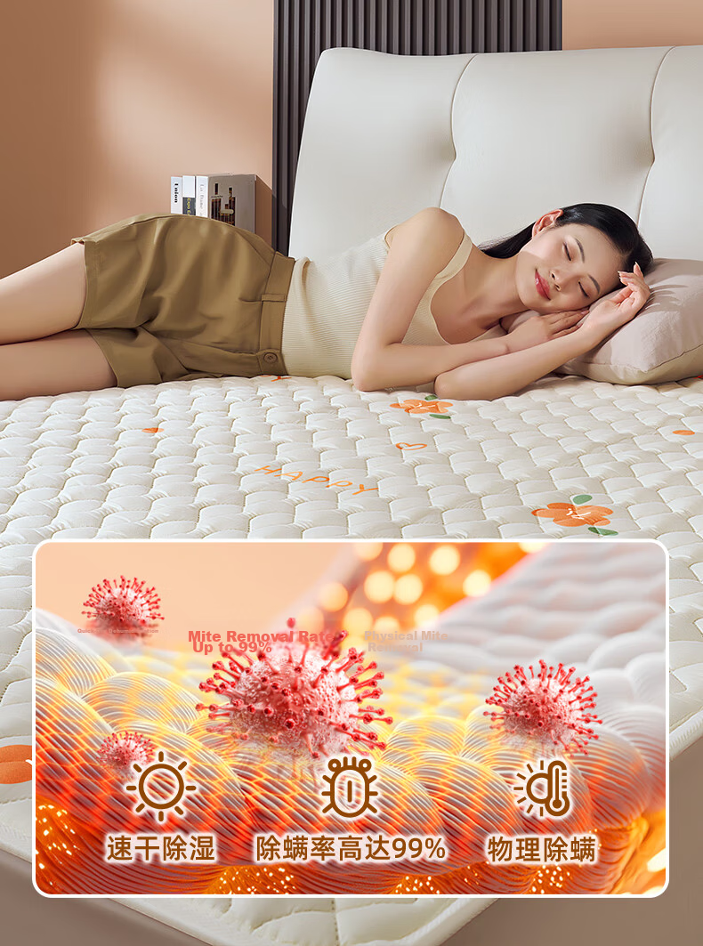 CHIGO Graphene 3C Certified Waterproof Electric Blanket for Single/Double Bed, Mite Removal and Quilt Drying, 1.5*1.2m, Dormitory Use 15