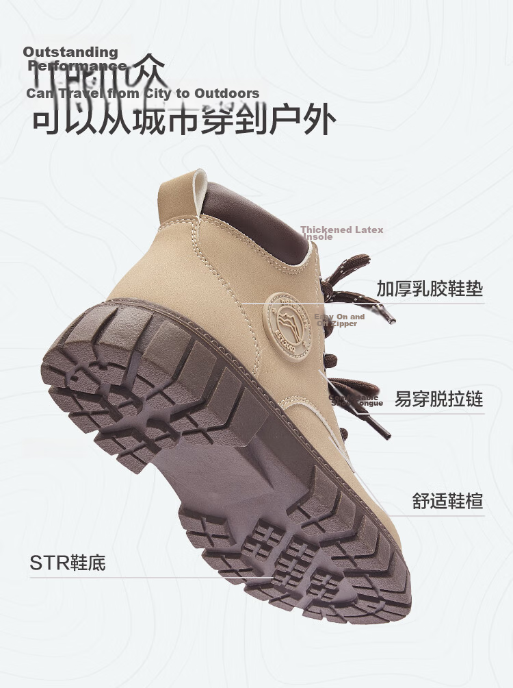 Balabala Kids Boots Boys Girls Yellow Boots Spring Autumn New Martin Boots Non-slip Short Boots Versatile Comfortable 2