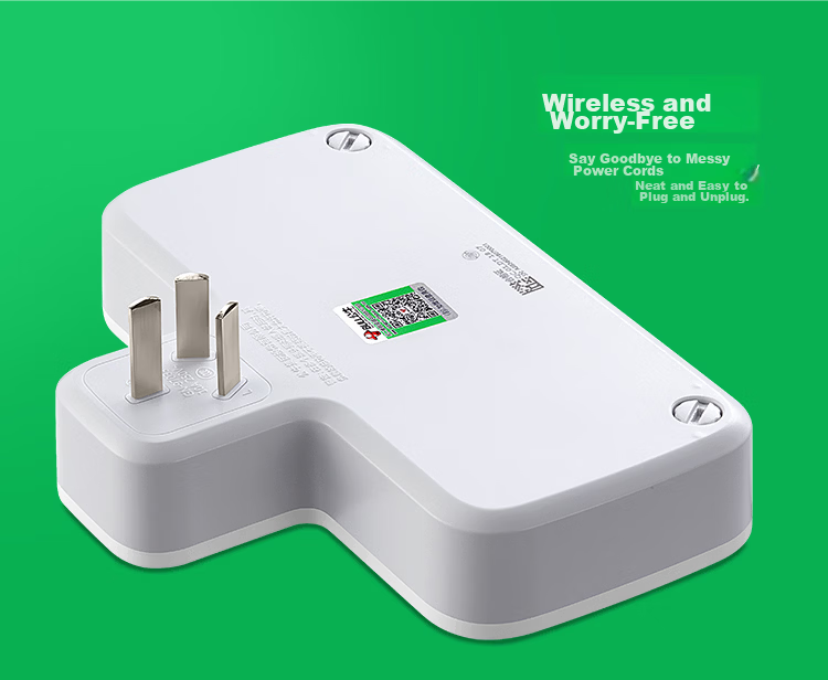 BULL Power Strip Extension Socket 1-to-3 Multi Outlet Adapter Converter Power Board for Bedroom and Kitchen, Three-Way Control Socket GN-96033 4
