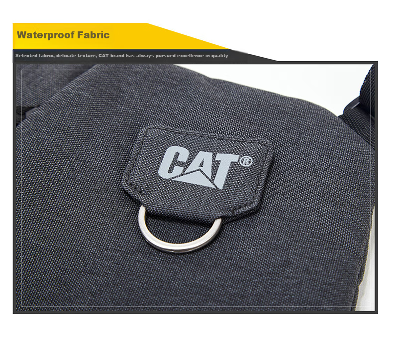 CAT Crossbody Bag, Chest Bag, Gun Bag, Casual Sports Shoulder Phone Bag, Side-Opening, Men's, Dark Pattern, 84060 8