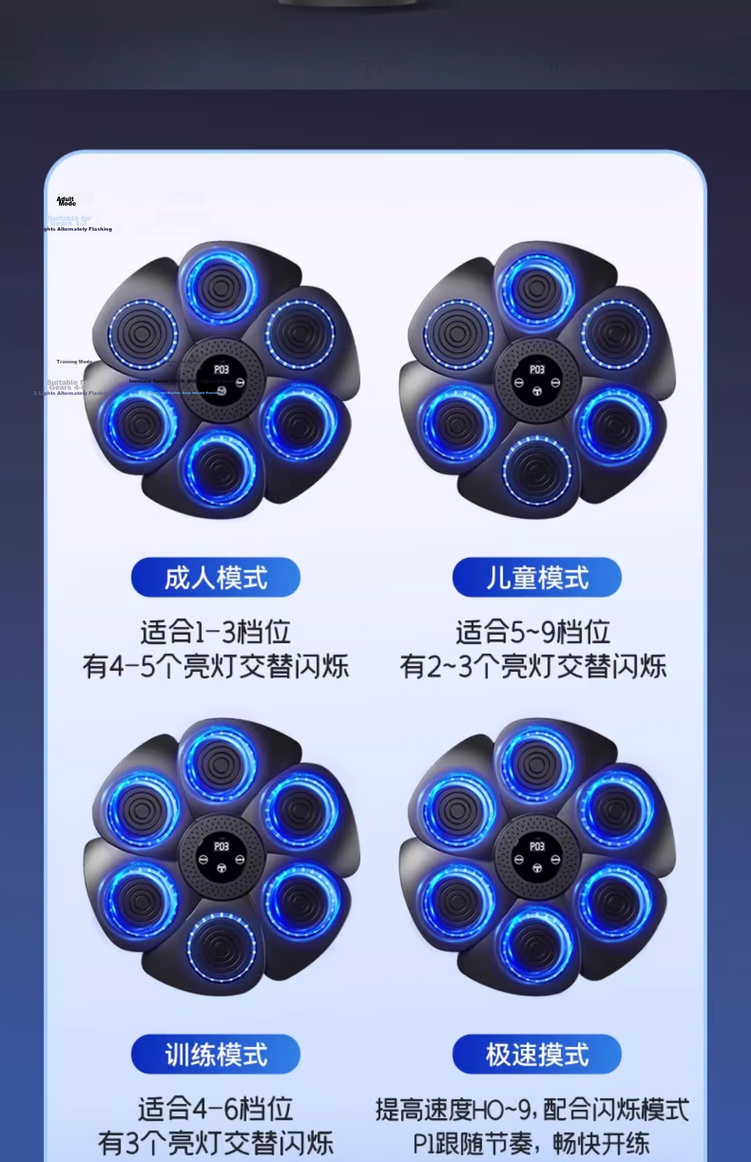 Mixiaoshu Intelligent Music Boxing Machine Wall Target, Educational Toy for Children, Boys' Student Birthday Gift for Ages 7-12, Boys' Present at Ten Years Old 18