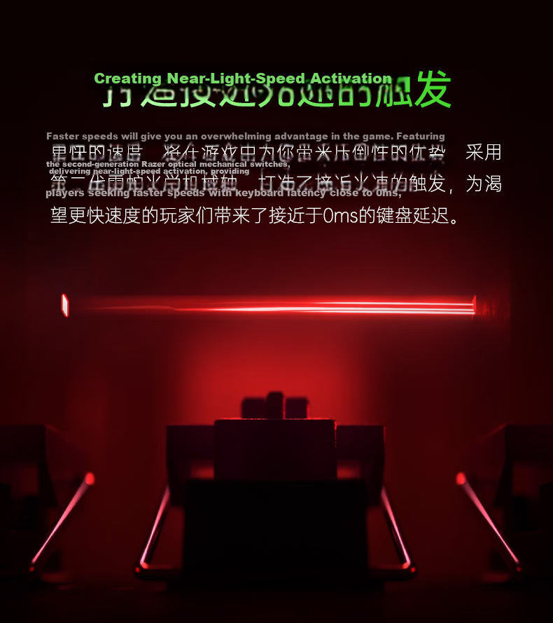Razer Huntsman V2 Tournament Edition Optical Mechanical Keyboard Wired Gaming Keyboard PUBG Keyboard 87-Key RGB Backlit with Wrist Rest 1