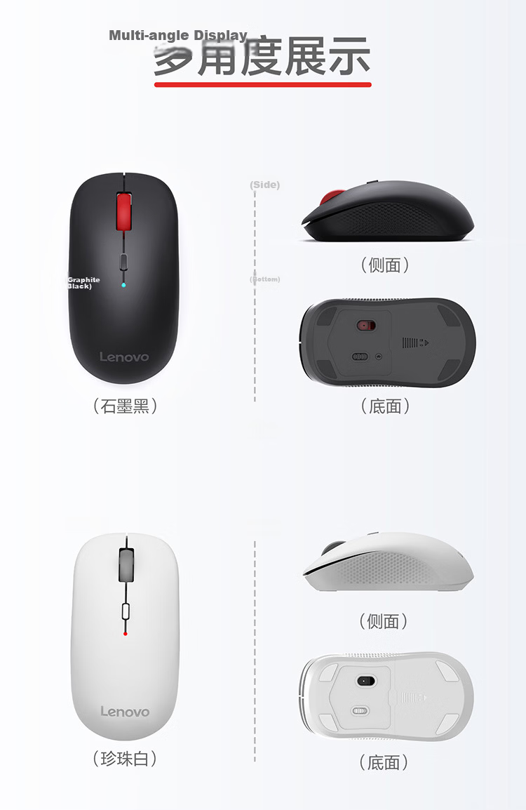 Lenovo Wired Mouse, Gaming Mouse, 10000 DPI, for Computer Office, Laptop And Desktop, USB Interface, Plug And Play, Wired Mouse GM10L 11