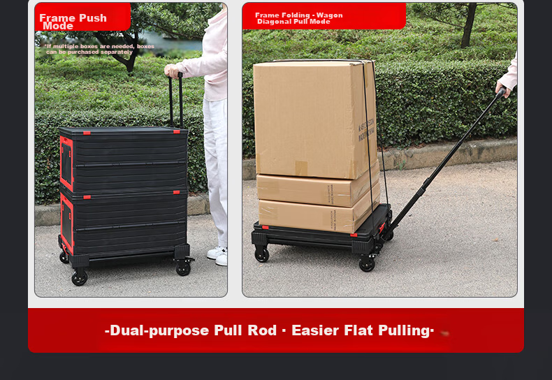 SELORSS Folding Hand Truck, Portable Cart, Trolley for Moving And Cargo, Turtle Cart, Wheeled Cart BY01 4