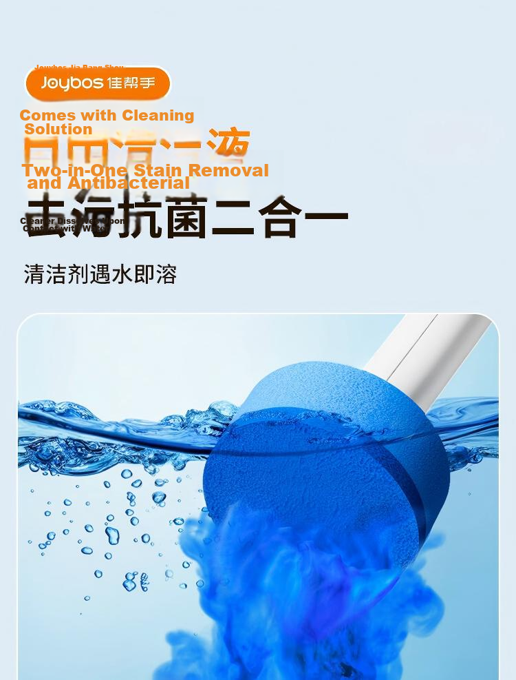 Jiabangshou Disposable Toilet Brush Set with 21 Heads, Wall-Mountable and Disposable Toilet Cleaning Tool 5