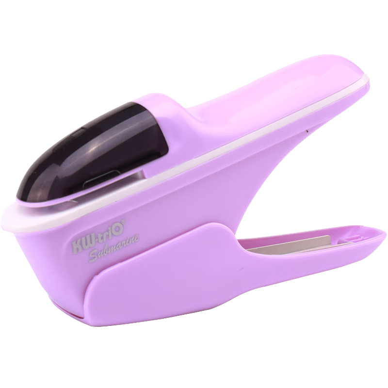 KedeYou Popular Handheld Needle-Free Stapler Eco-Friendly Safe Student Stapler Effort-Saving Binding Up to 7 Pages