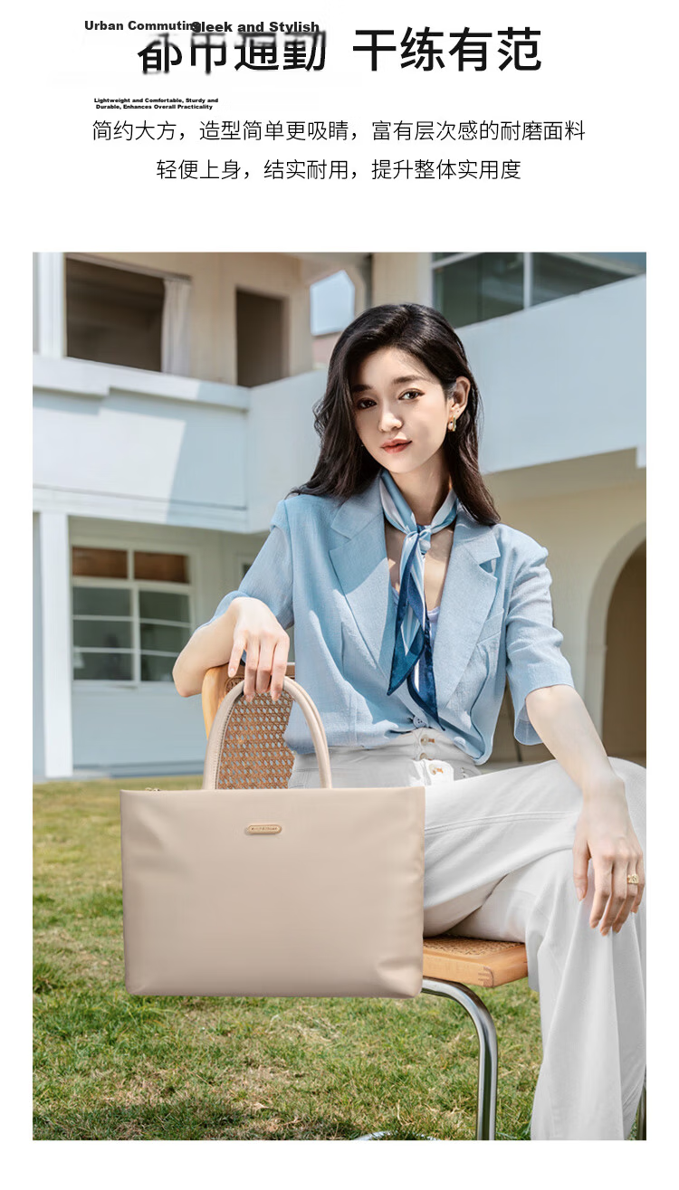 GOLF Women's Laptop Bag 14/15 Inch Business Briefcase Shoulder Crossbody Bag for Huawei Apple Business Trip 5
