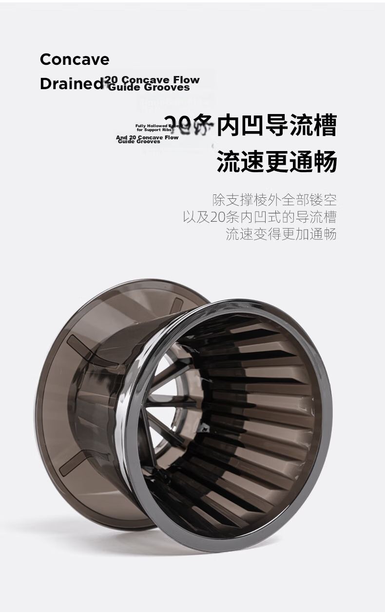 Timemore Ice Gaze B75 Pour Over Coffee Filter Cup Cake Filter Cup Flat Bottom Filter Cup Home Coffee Utensils 9