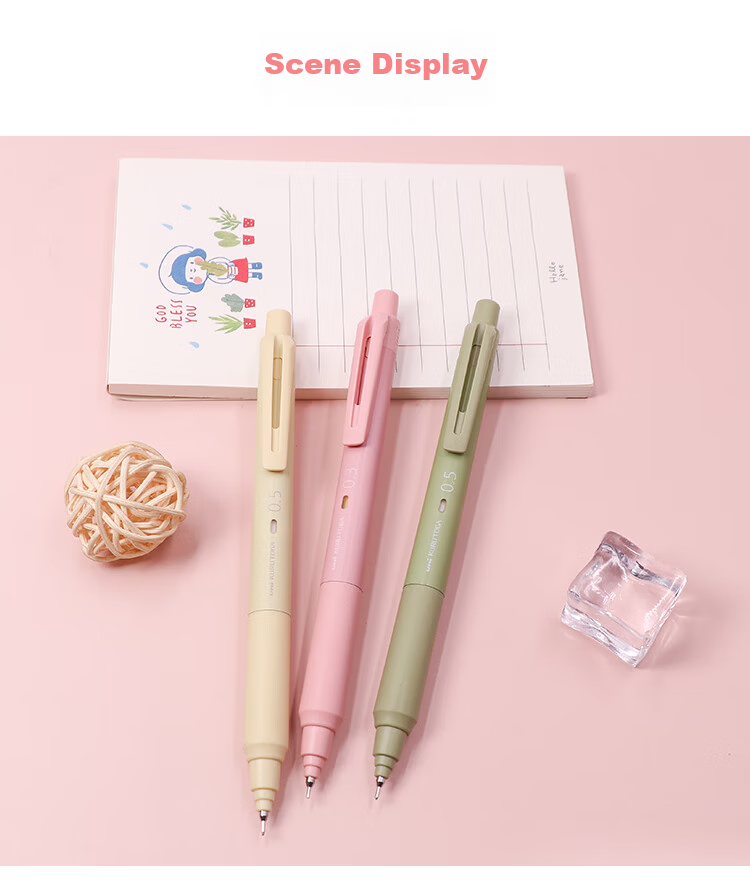 Uni Mitsubishi Black Technology Lead Core Self-Rotating Automatic Pencil Upgraded Version KURU TOGA, Break-Resistant Lead, 0.5mm, Student Writing And Exam Practice Pencil, M5-KS, Black 15