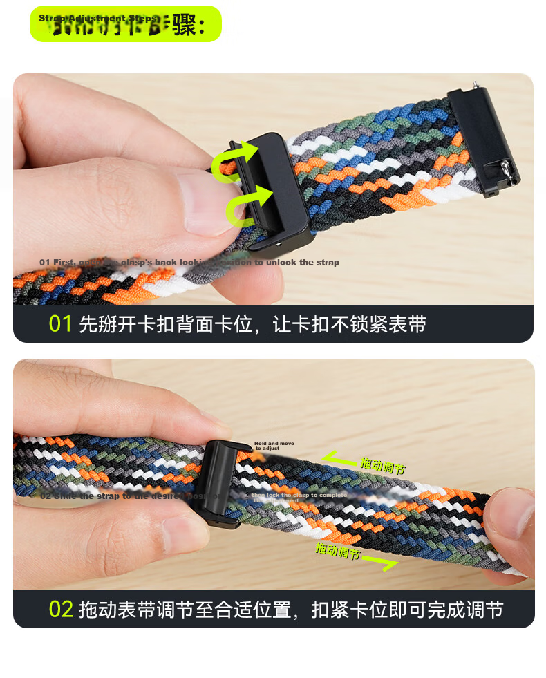 CangHua Compatible with Xiaomi Watch S4 Strap, Xiaomi Watch5/S5/S3/S2/S1Pro/color2/sports Edition/15th Anniversary Watch, Magnetic Nylon Braided Wristband 8