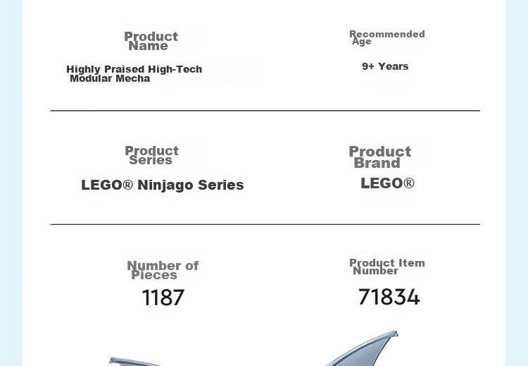 LEGO Ninjago 71871 Phantom Ninja Dragon Blade Battle Building Blocks Toy for Boys and Girls Birthday Gift Home Decor 13