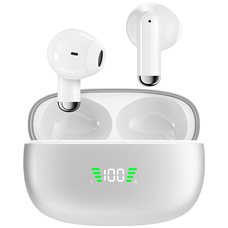 Aigo TWS Wireless Bluetooth Sports In-Ear Earphones ANC Active Noise Cancelling Long Battery Life Compatible with Xiaomi Apple TQ17 Night Black
