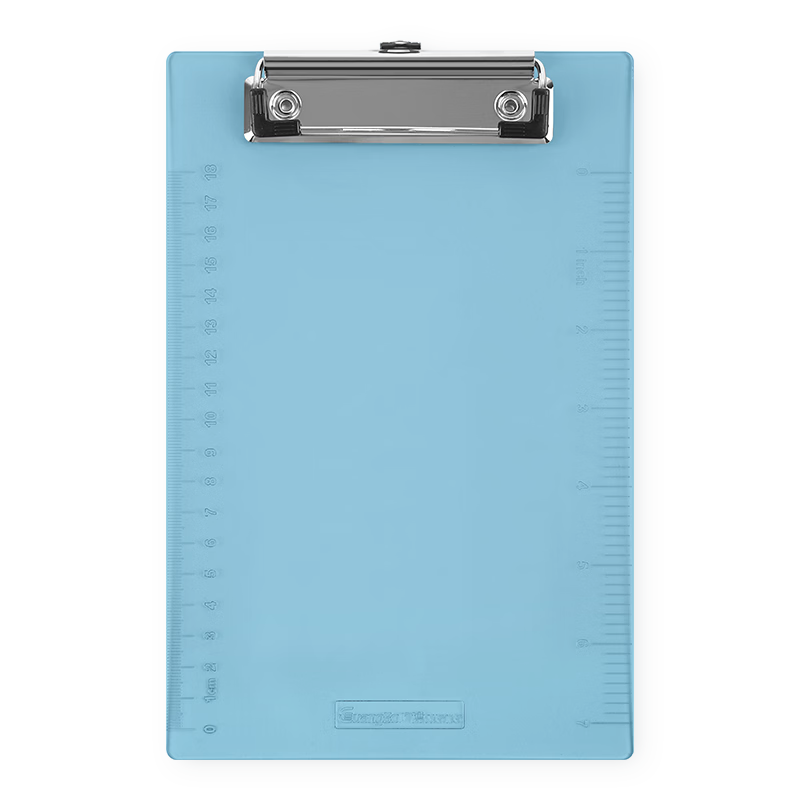 GuangBo 3C Digital All-Net Low Price (GuangBo) A5 Premium PP Writing Clipboard with Scale / Office Supplies, Flat Clip Color Random, Single Pack WJ6106