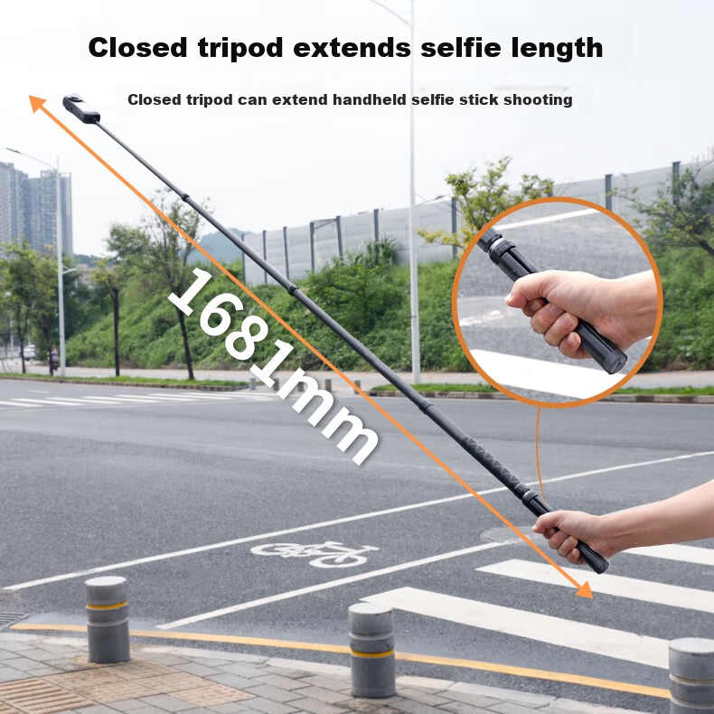 Qiye Bicycle Handlebar Bracket, Suitable for Pocket 3, DJI Action 5 Pro Camera, Instax 5 Accessories, X4 Mountain Bike, Action 6 Extension Pole 6