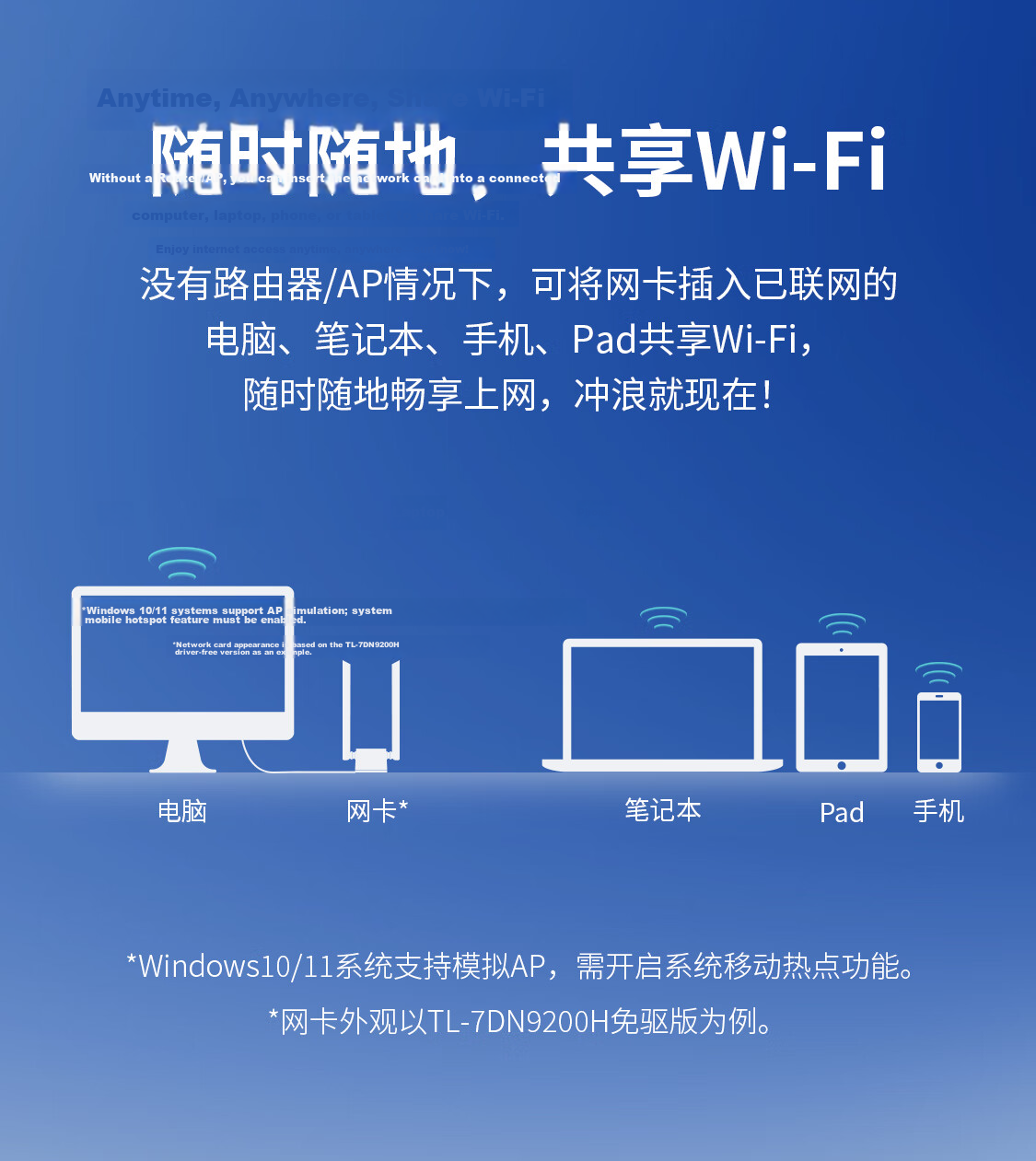 TP-LINK AX300 WiFi6 USB Wireless Adapter Desktop WiFi Receiver Laptop WiFi Transmitter 9