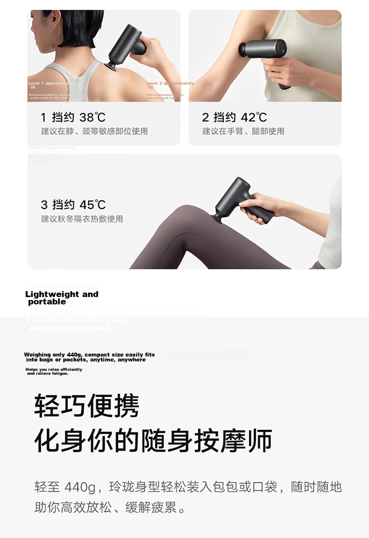 MIJIA Professional Xiaomi Fascia Gun Pro Deep Tissue Massage Gun Muscle Relaxation High-Frequency Fitness Massager 5