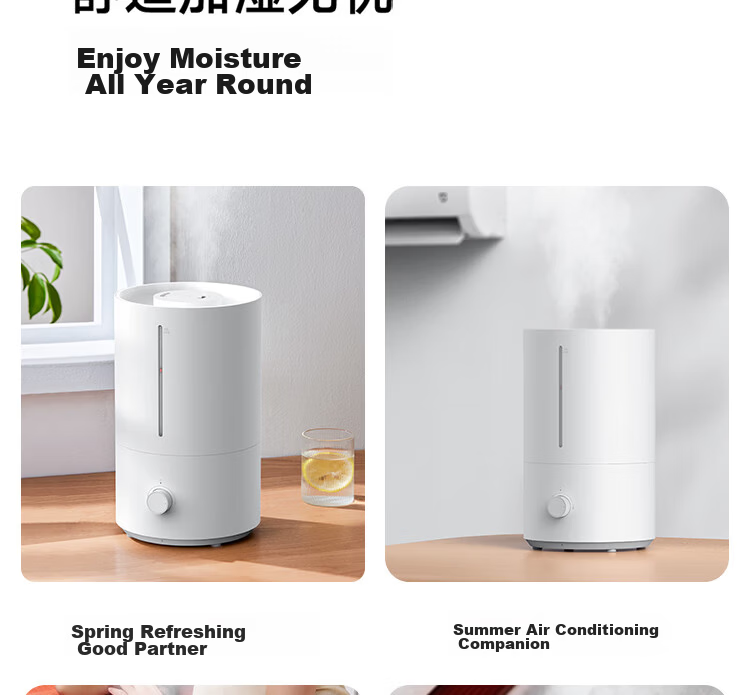 Mijia Xiaomi Humidifier 2 Bedroom Quiet Home Office Desktop Mini Air Humidifier Large Capacity Top-Fill MJJSQ06DY Gift Moisturizer for Women 25
