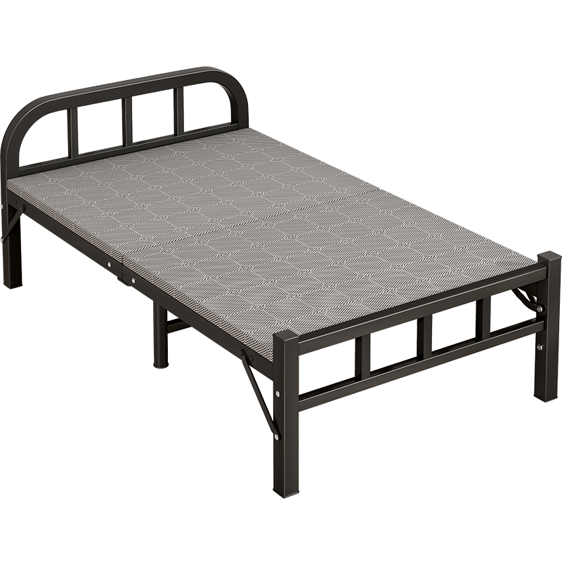 Miaoli Folding Single Nap Bed Office Companion Bed Home No-Assembly Wooden Board Nap Simple Bed