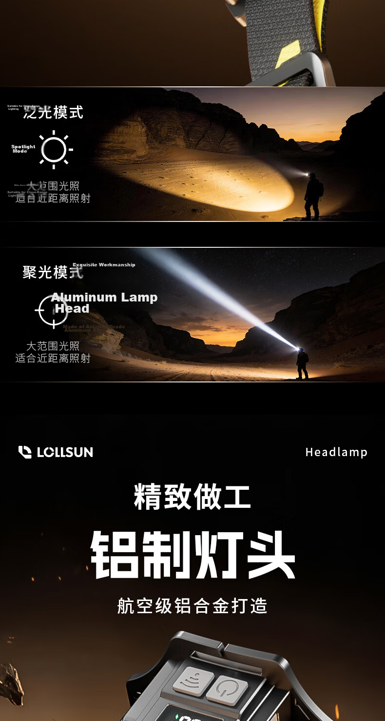 Dexu Headlamp Head-Worn Outdoor Ultra-Long Battery Life 100 Lumens Mountaineering Hiking Night Fishing Beachcombing Construction Home Use Super Bright Spotlight 9