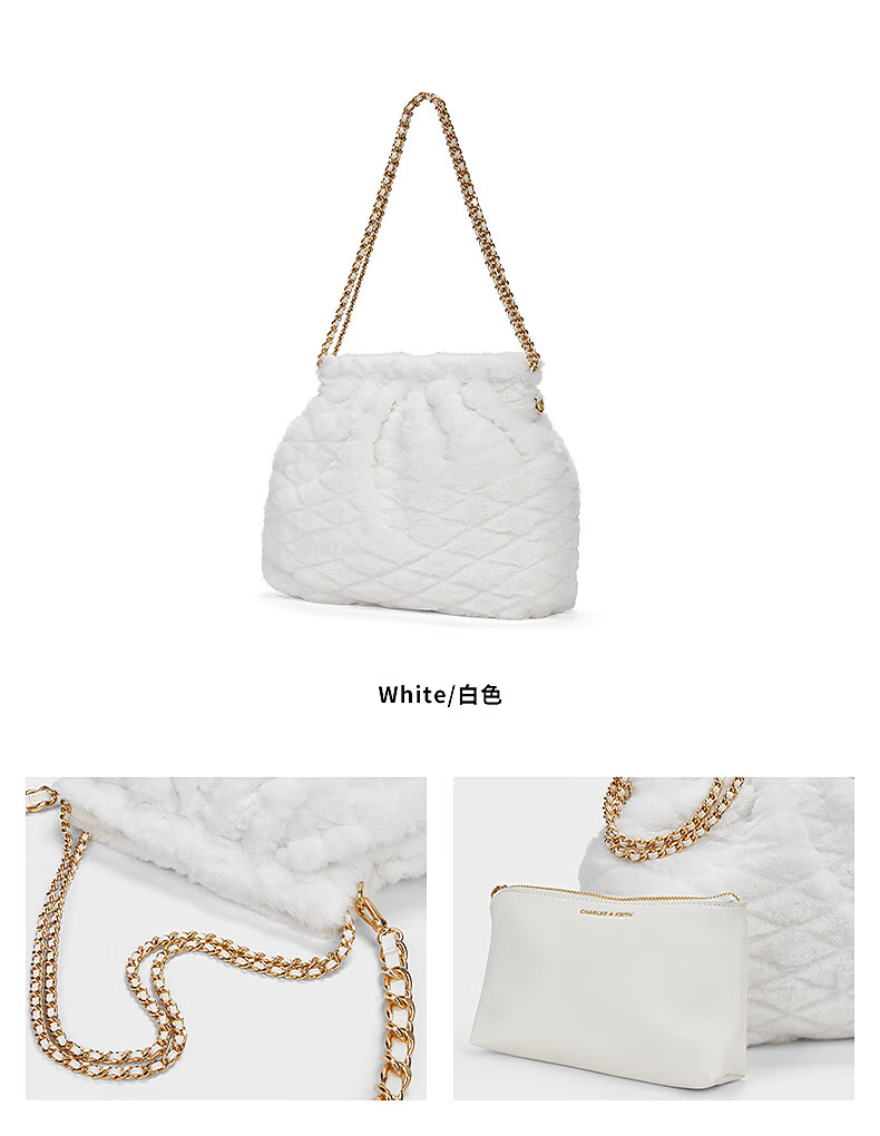 CHARLES & KEITH Large Capacity Mother-Child Chain Crossbody Bag Shoulder Bag for Women Birthday Gift for Girlfriend CK2-40671449 25