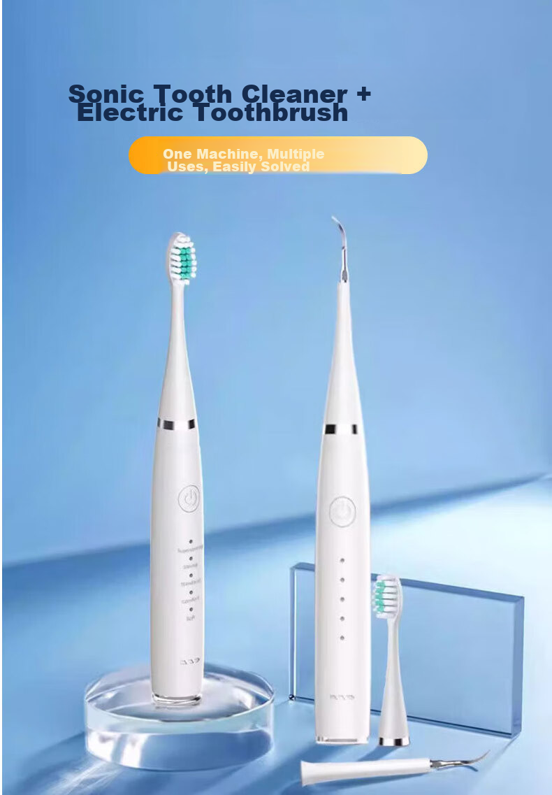 Meebordi Intelligent Sonic High-Frequency Vibration Electric Toothbrush, Dental Cleaner, Oral Irrigator, Oral Calculus Cleaning Device, Beauty Instrument, Water Flosser, Graduation Gift for Teachers 4