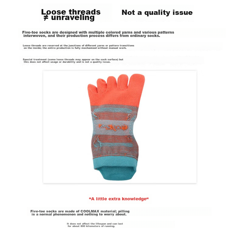 AONIJIE Running Five-Toe Socks Sports Socks for Men and Women Marathon Gear Fitness Cycling Basketball Socks Sweat-Absorbing Quick-Dry Casual Socks 3