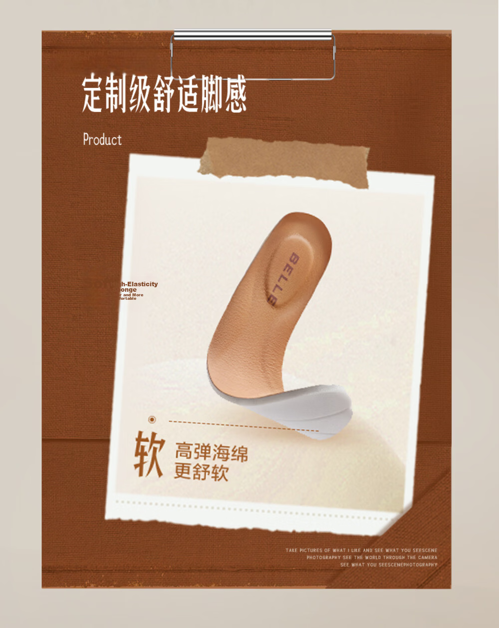 Belle Zhua Le Comfort Shoes Women's 2026 New Thick Heel Spring Summer Lambskin Work Flats B2948AA6 Brown Size 35 5
