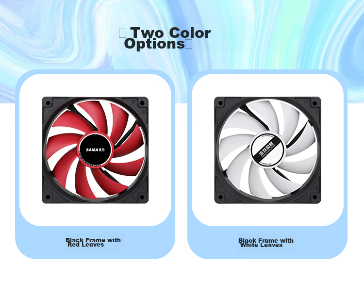 SAMA Turbo V1 Gray Matte 12CM Case Cooling Fan High Airflow Hydraulic Bearing PWM Speed Control Small 4-Pin Multi-Fan Daisy Chain 2