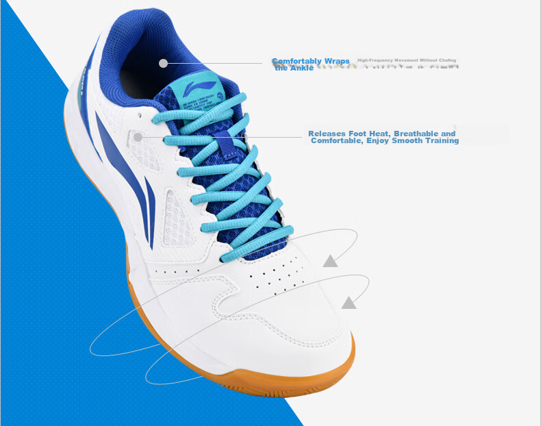 LI-NING Lightning 2.0 Unisex Professional Badminton Shoes Breathable Comfortable Training Sneakers 15