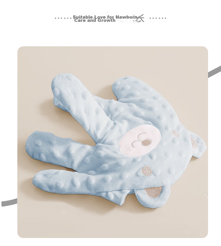 Aibao Baby Soothing Palm Automatic Sleep Patting Device Electric Comfort Pillow Anti-startle Blue Bear 2501 15