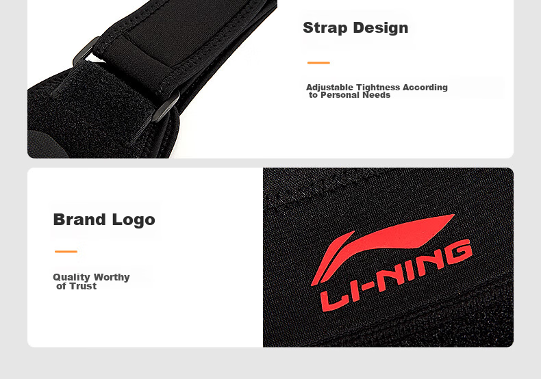 LI-NING Shoulder Support Single Pack Adjustable Breathable Pressure Sports Guard for Fitness Training Left Shoulder Universal Size 25