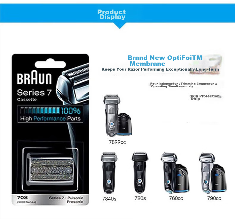 Braun [Original German Import] Electric Shaver Accessories 7 Series 70S Foil and Cutter Combo 3